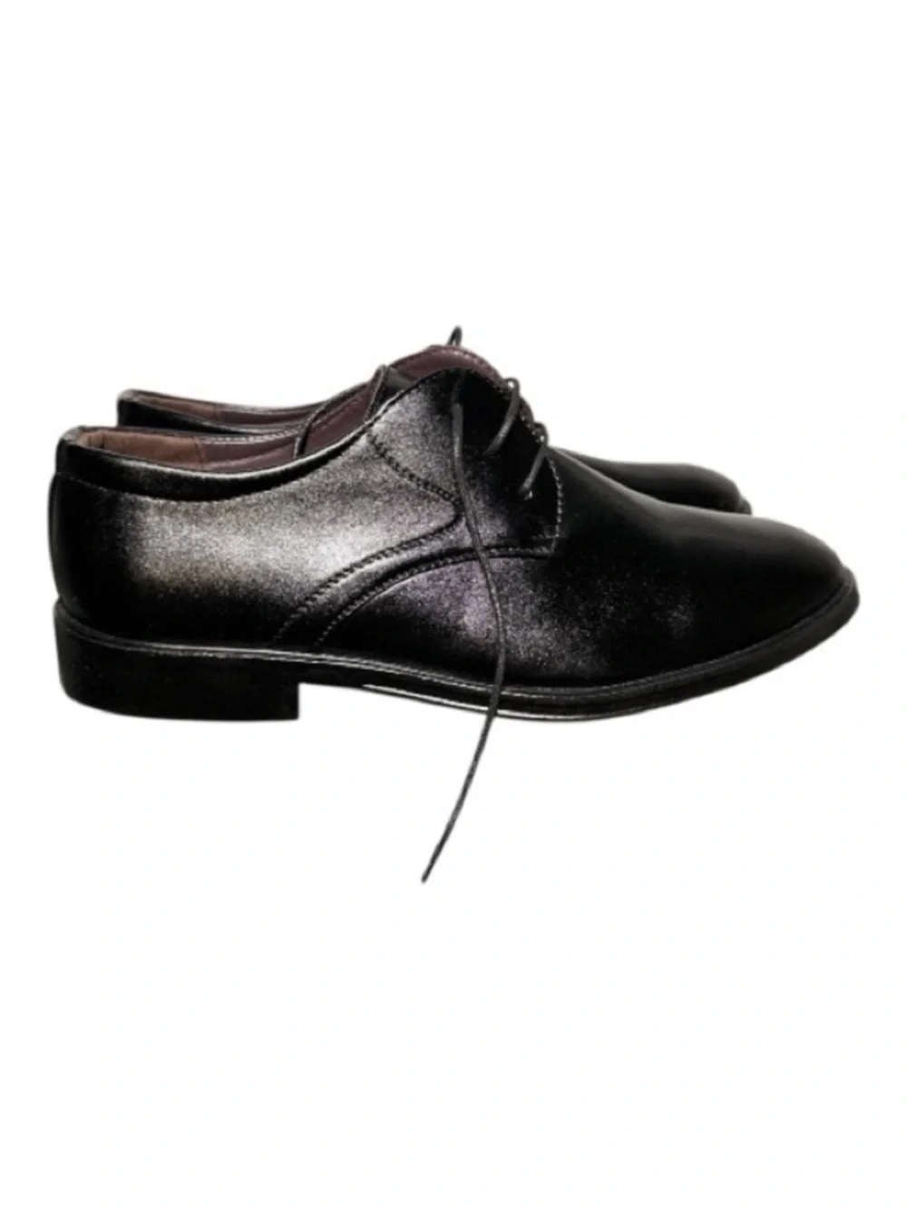 Men's Black Leather Dress Oxfords Size 47
